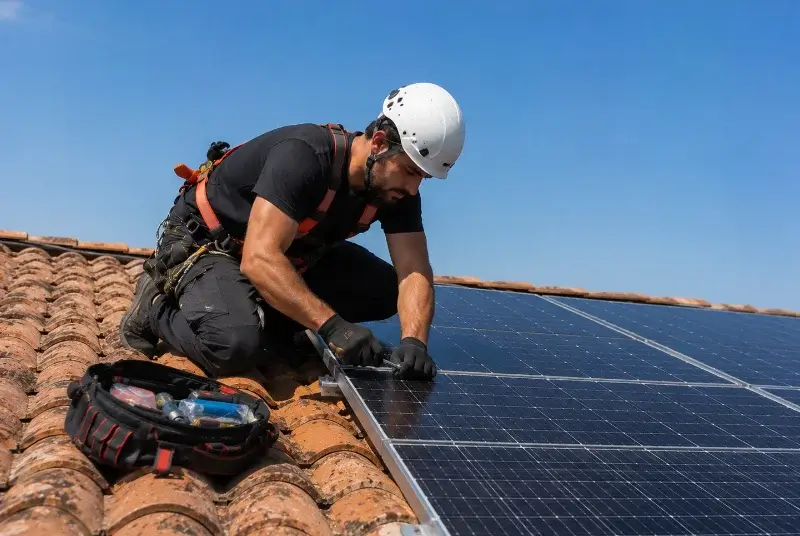 Maintenance et monitoring de panneaux solaires à Arthémonay