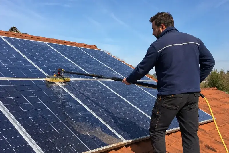 Nettoyage et entretien de panneaux solaires à Arthémonay